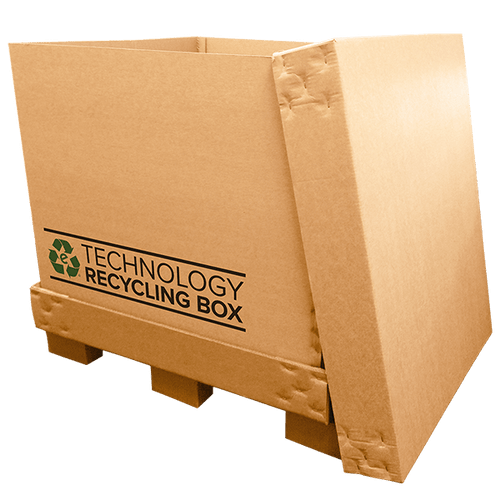 Full Pallet Electronics Recycling Box - Serialized