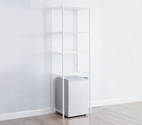 Adjustable Height Shelving Unit Space Saving Dorm Room Storage Over the Mini Fridge Shelf Metal Wire
