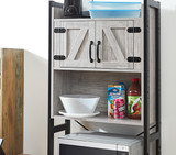 Trendy Dorm Room Decor Farmhouse Chic Over The Fridge Shelf with Storage Space Saving Furniture for College