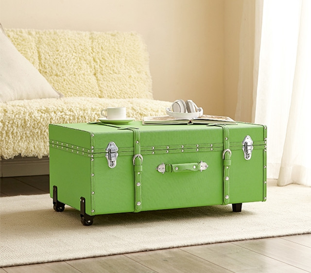 Small Apartment Furniture with Storage Space Saving Organization Ideas Colorful Dorm Decor for Girls College Footlocker Trunk Wheels and Lock