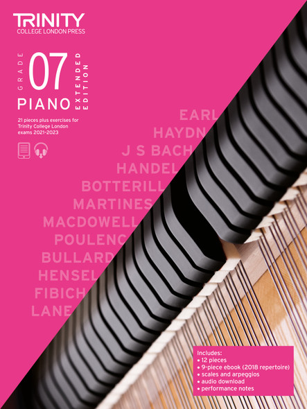 Piano Exam Pieces & Exercises 21-23 Grade 7 Ext Ed 