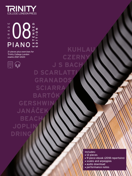 Piano Exam Pieces & Exercises 21-23 Grade 8 Ext Ed 