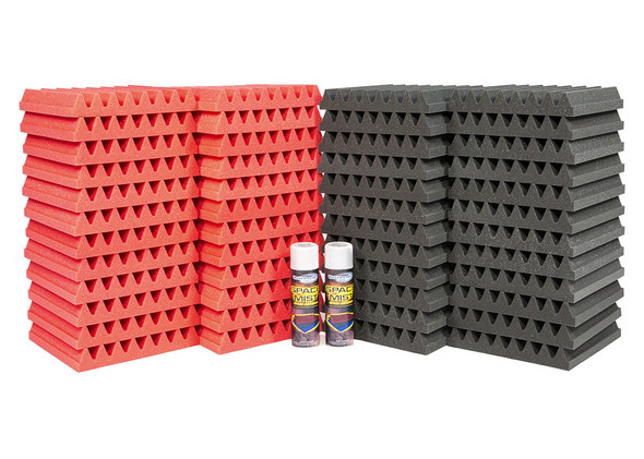 Universal Acoustics Pluto-1 Room Kit, Charcoal/Red 