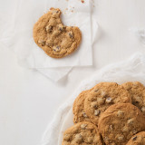 Chocolate chip cookies made with Gluten-Free Cookie Mix, image opens a dialog.