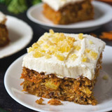 "kitchen sink" carrot cake made with allspice, image opens a dialog.