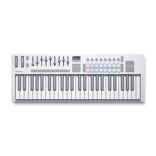 Novation Launchkey 49 White [MK4] Straight Top